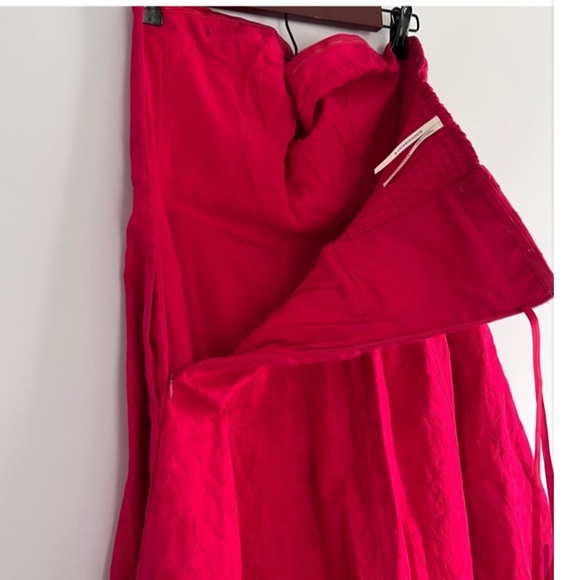 NWT Anthropologie  Jacquard  floral print Strapless Midi Dress - Picture 14 of 16